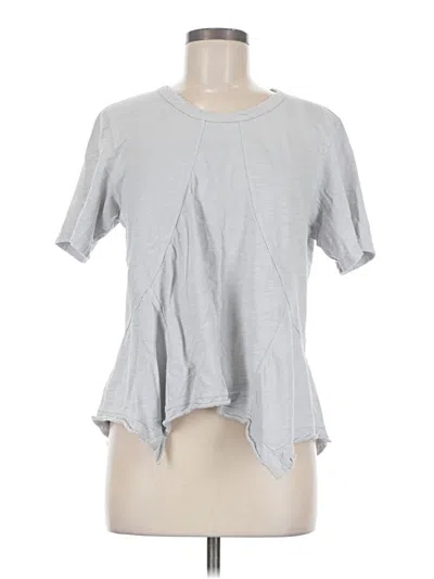 Pre-owned Wilt Short Sleeve Top Gray Keyhole Neckline Tops
