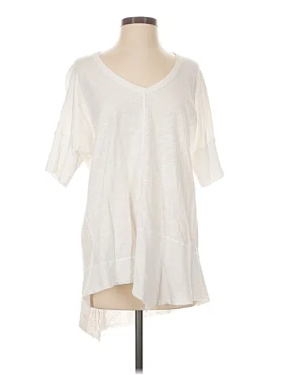 Pre-owned Wilt Short Sleeve Top Ivory V-neck Tops