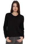 Wilt Shrunken Bf L/s Slub Mix Fabric In Black