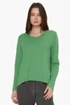 Wilt Shrunken Bf L/s Slub Mix Fabric In Green