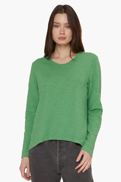 Wilt Shrunken Bf L/s Slub Mix Fabric In Green