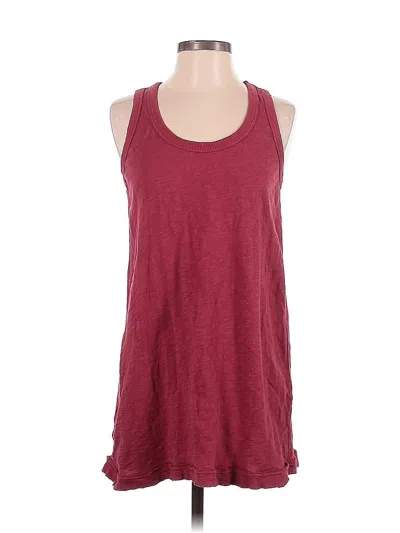 Pre-owned Wilt Sleeveless T-shirt In Burgundy