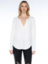 Wilt Split Neck L/s Shirttail In White