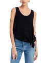 Wilt Tie Hem Sleeveless Top In Black