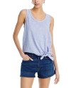 Wilt Tie Hem Sleeveless Top In Thistle