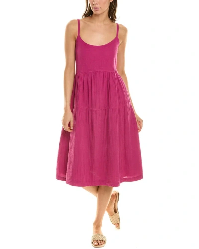 Wilt Tiered Slip Dress In Pink