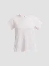 Wilt Women's Baby Fit Crew T-shirt In White