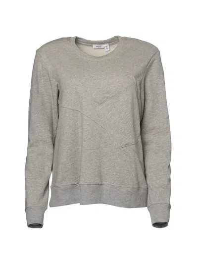 Wilt Women's Long-sleeve Seamed Pocket Sweatshirt In Gray