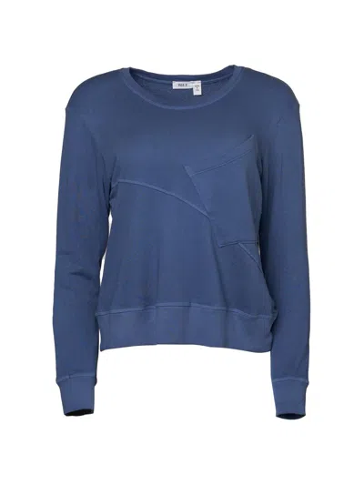 Wilt Women's Long-sleeve Seamed Pocket Sweatshirt In Purple