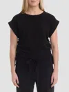 Wilt Round Neck Side Drawstrings Tee In Black