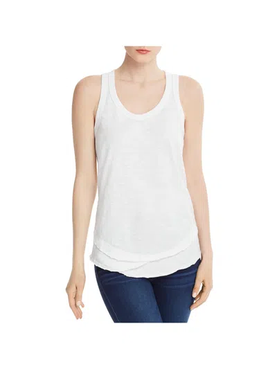 Wilt Womens Distressed Cotton Top In White