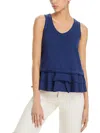Wilt Womens Double Tiered U Neck Crop Top In Multi