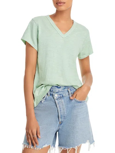 Wilt Womens Solid V-neck T-shirt In Green