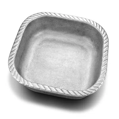 Wilton Armetale Gourmet Grillware Square Serving Bowl, 1.25-quart In Silver