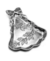 Wilton Armetale Holly Berries 15" Tree Tray In Silver
