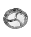 Wilton Armetale Holly Berries Divided Server In Silver