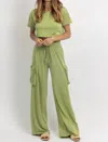 Win Win Apparel Butter Soft Set In Sage In Multi