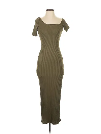 Pre-owned Win Win Casual Dress In Brown