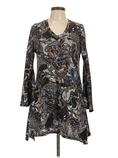 Pre-owned Win Win Casual Dress In Gray