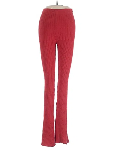 Pre-owned Win Win Casual Pants In Red