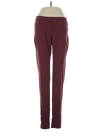Pre-owned Win Win Jeggings In Burgundy
