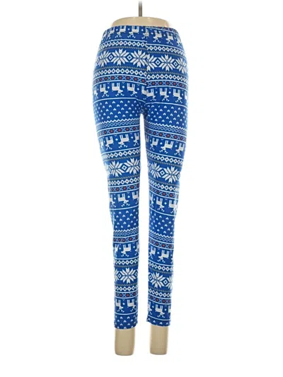 Pre-owned Win Win Leggings In Blue