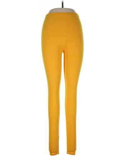 Pre-owned Win Win Leggings In Yellow