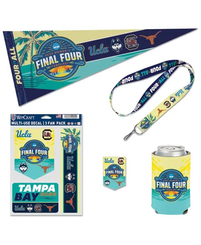 Wincraft 2025 Ncaa Women's Basketball Tournament March Madness Final Four Four-team Fan Bundle In Transparent