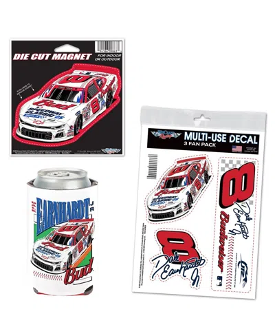 Wincraft 3-piece Dale Earnhardt Jr. Budweiser Baseball Fan Pack In Multi