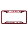 Wincraft Alabama Crimson Tide Chrome Color License Plate Frame In Crimson