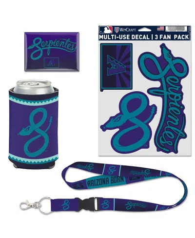 Wincraft Arizona Diamondbacks 2025 City Connect Four-piece Fan Pack In Transparent