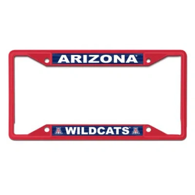 Wincraft Arizona Wildcats Chrome Color License Plate Frame In Red