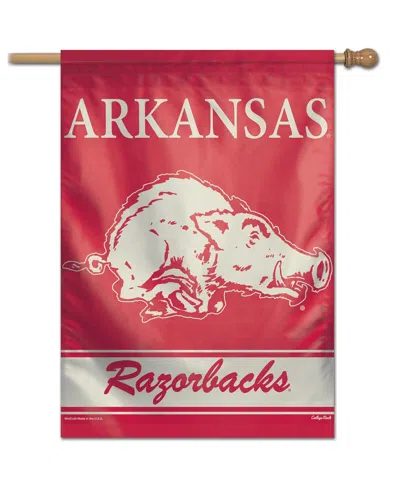 Wincraft Arkansas Razorbacks 28" X 40" College Vault Single-sided Vertical Banner In Red