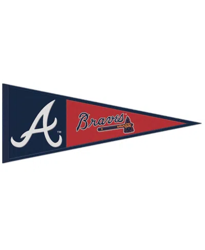Wincraft Atlanta Braves 13" X 32" Wool Primary Logo Pennant In Red
