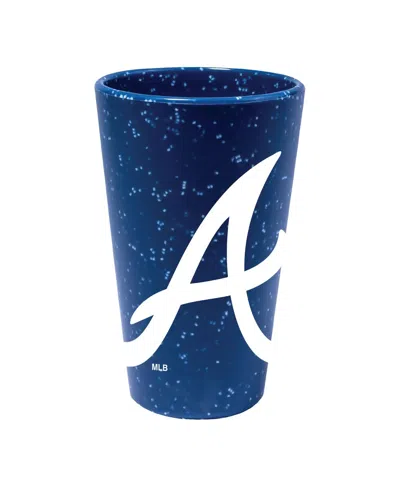 Wincraft Atlanta Braves 16oz. Team Color Silicone Pint Glass In Transparent