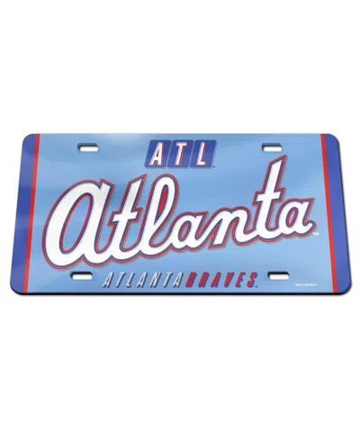 Wincraft Atlanta Braves 2026 City Connect Laser Cut Acrylic License Plate In Multi