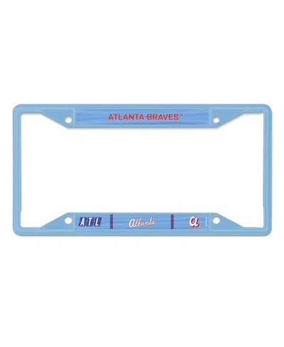 Wincraft Atlanta Braves 2026 City Connect Laser Cut Metal License Plate Frame In Blue