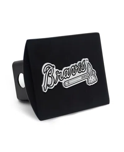 Wincraft Atlanta Braves Premium Metal Chrome Logo Hitch Cover In Transparent
