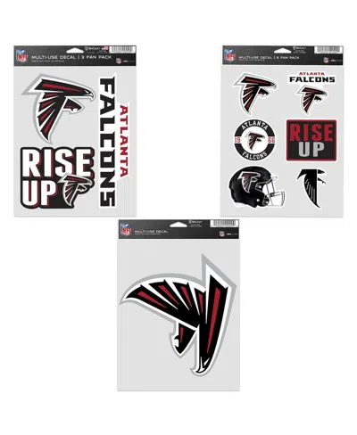 Wincraft Atlanta Falcons Three-pack Fan Decal Set In Multi