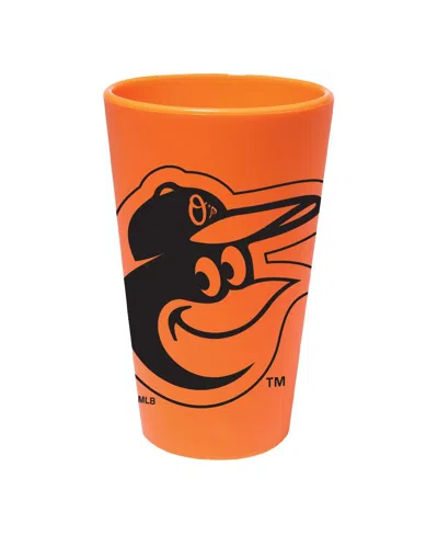 Wincraft Baltimore Orioles 16oz. Team Color Silicone Pint Glass In Transparent