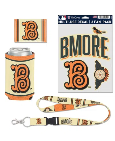 Wincraft Baltimore Orioles 2026 City Connect 4-piece Fan Pack In Transparent