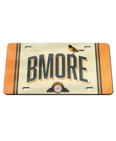 Wincraft Baltimore Orioles 2026 City Connect Laser Cut Acrylic License Plate In No Color