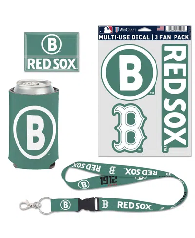 Wincraft Boston Red Sox 2025 City Connect Four-piece Fan Pack In Green