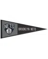 Wincraft Brooklyn Nets 13" X 32" Wool Primary Logo Pennant In Transparent