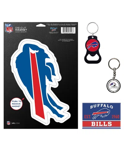 Wincraft Buffalo Bills 4-pack Key Rings And Magnets Set In Transparent