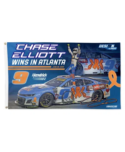 Wincraft Chase Elliott 2025 Quaker State 400 Race Win 3' X 5' One-sided Deluxe Flag In Blue