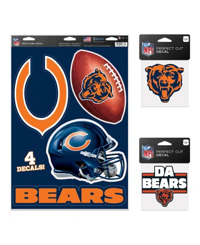 Wincraft Chicago Bears Decal Variety Pack In Multi