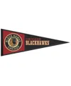 Wincraft Chicago Blackhawks 13" X 32" Retro Logo Pennant In Red,black