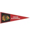 Wincraft Chicago Blackhawks 13" X 32" Wool Primary Logo Pennant In Red