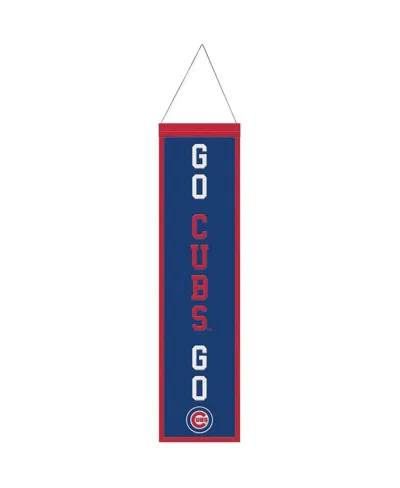 Wincraft Chicago Cubs 8" X 32" Slogan Wool Banner In Multi